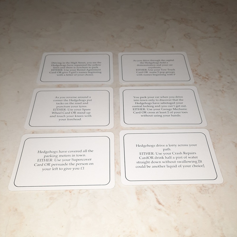 Hedgehogs Revenge Vintage Game Replacement Piece Cards - Picture 10 of 16